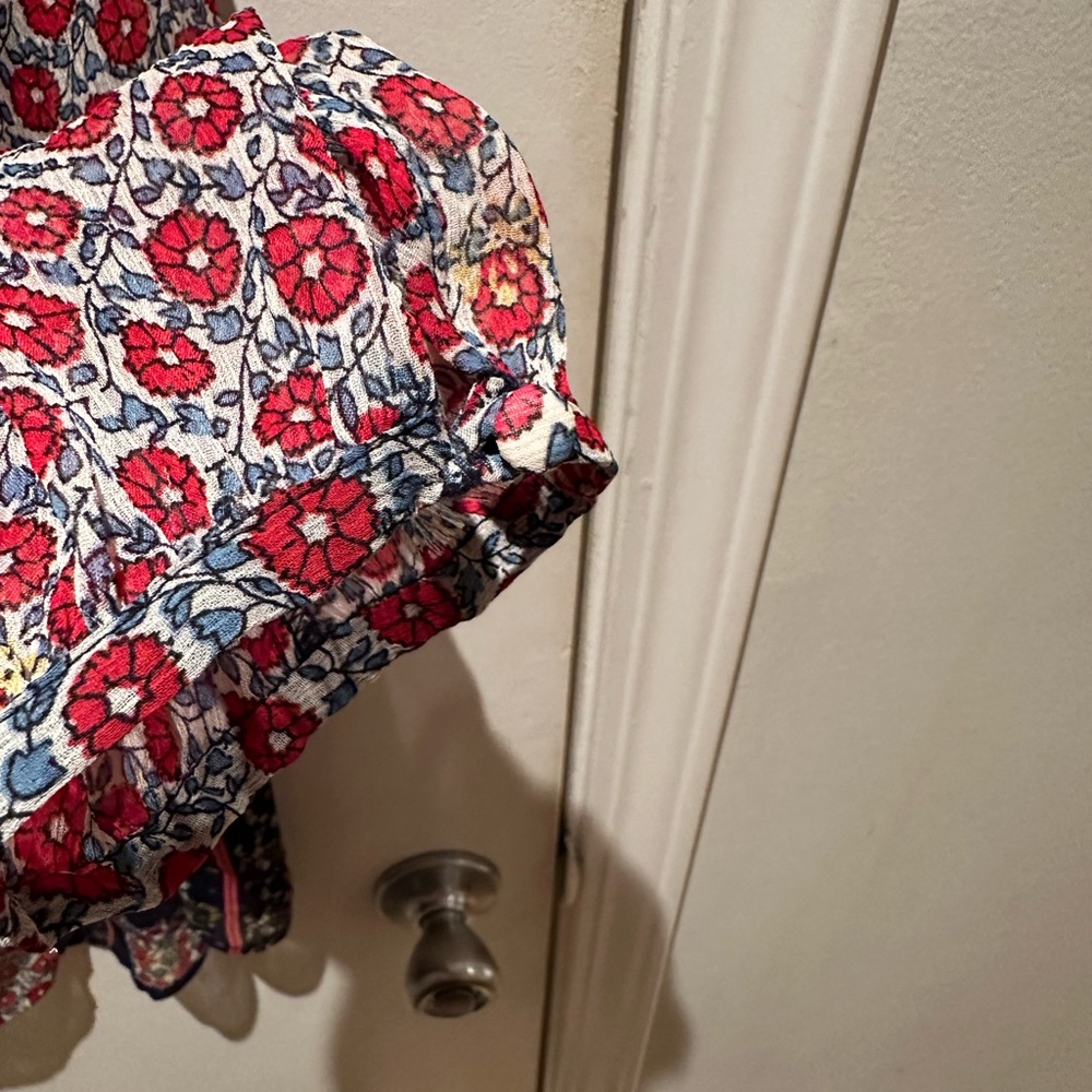 Sheer chiffon boho tunic top - Picture 4 of 5
